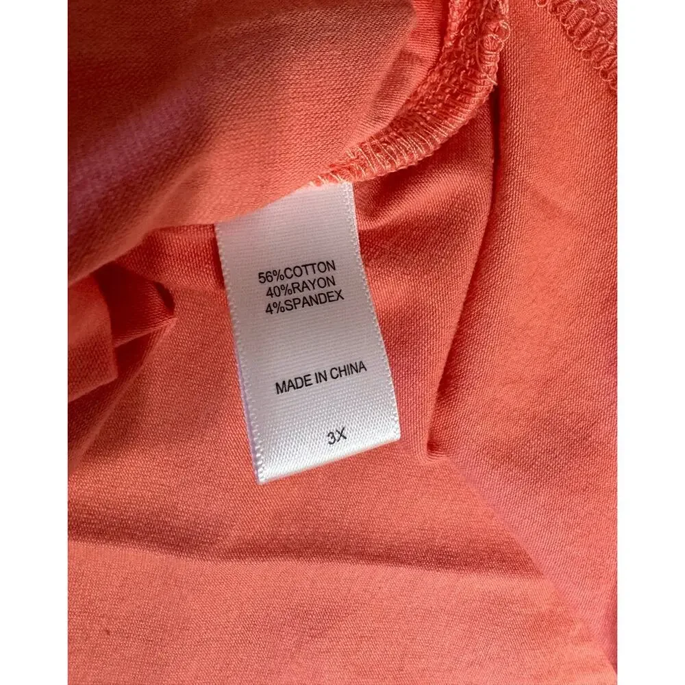 Koolaburra by UGG Jersey Short Sleeve Tunic Faded Rust Plus Size 3X NWOT - Picture 7 of 10